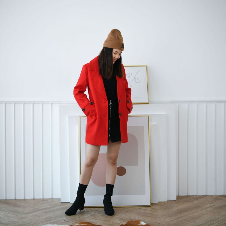New York coat (เขียว / แดง)