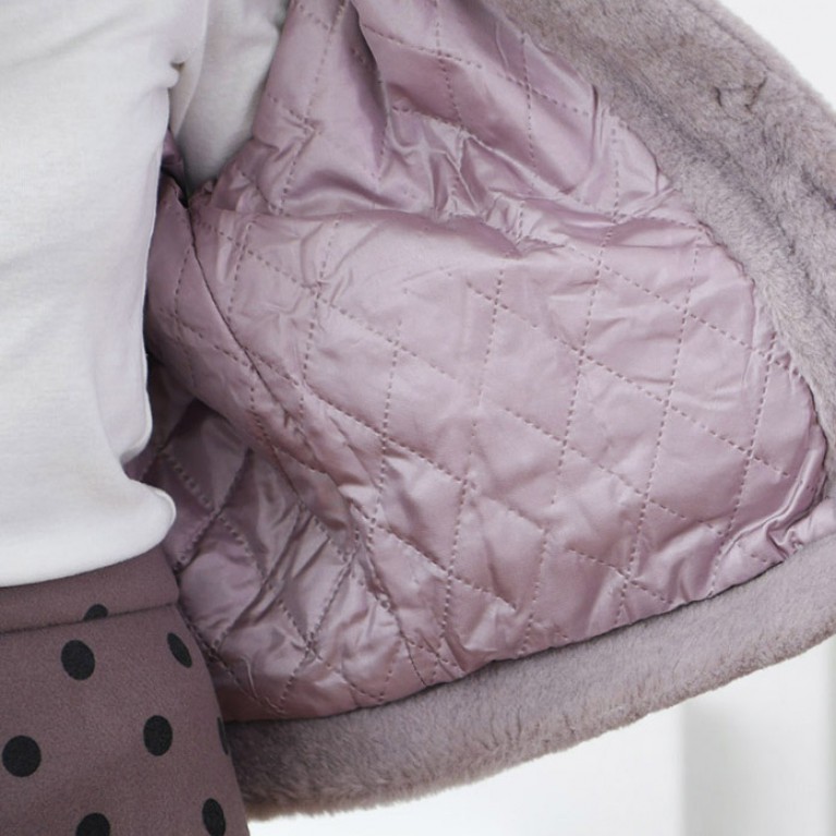 Violet Furry Jacket