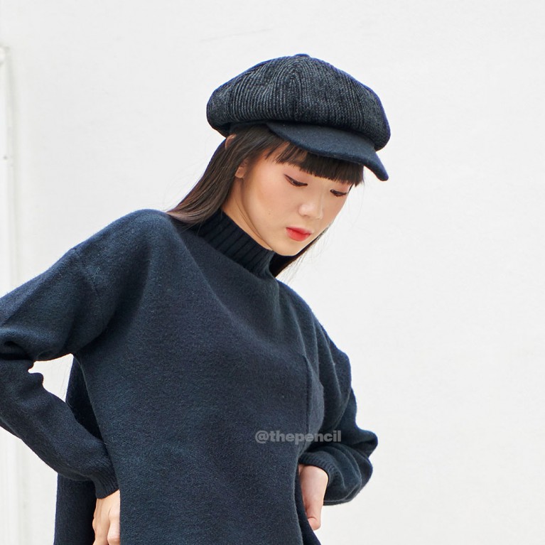 Velvet Newsboy hat