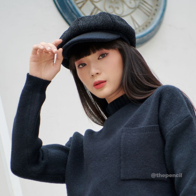 Velvet Newsboy hat