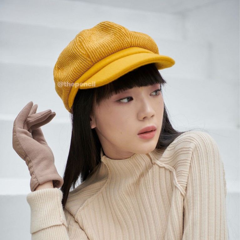 Velvet Newsboy hat