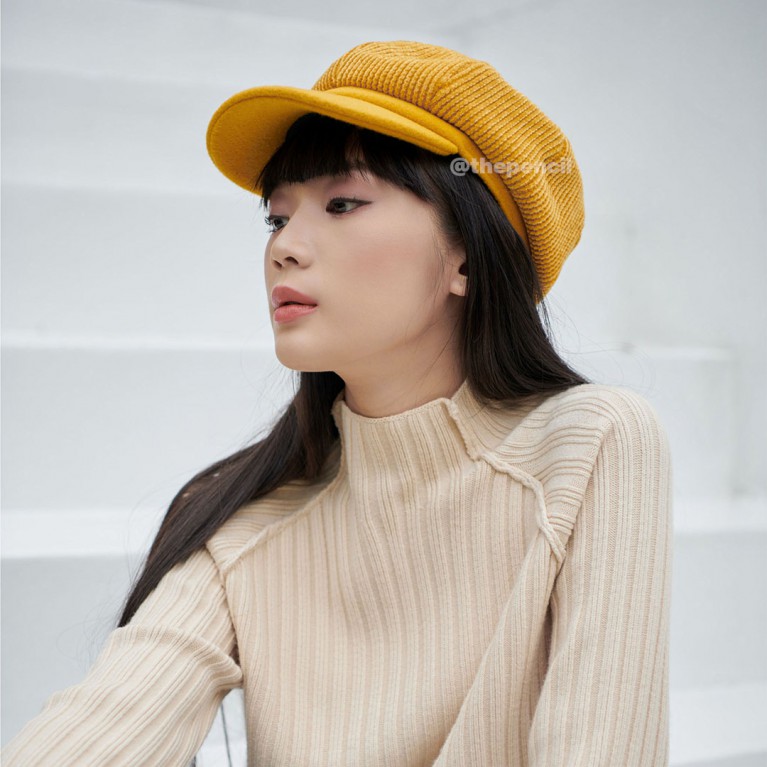 Velvet Newsboy hat