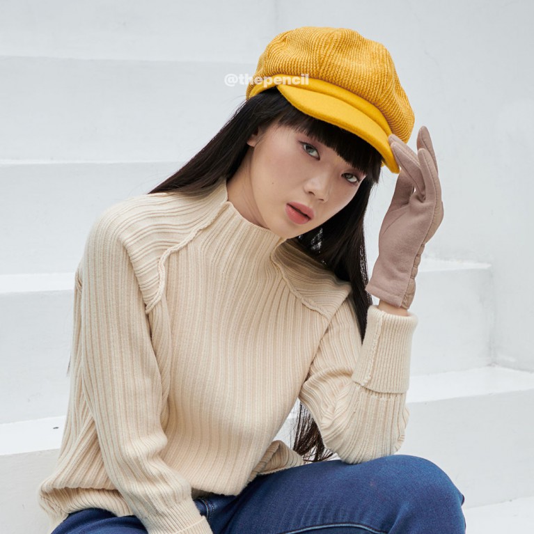 Velvet Newsboy hat