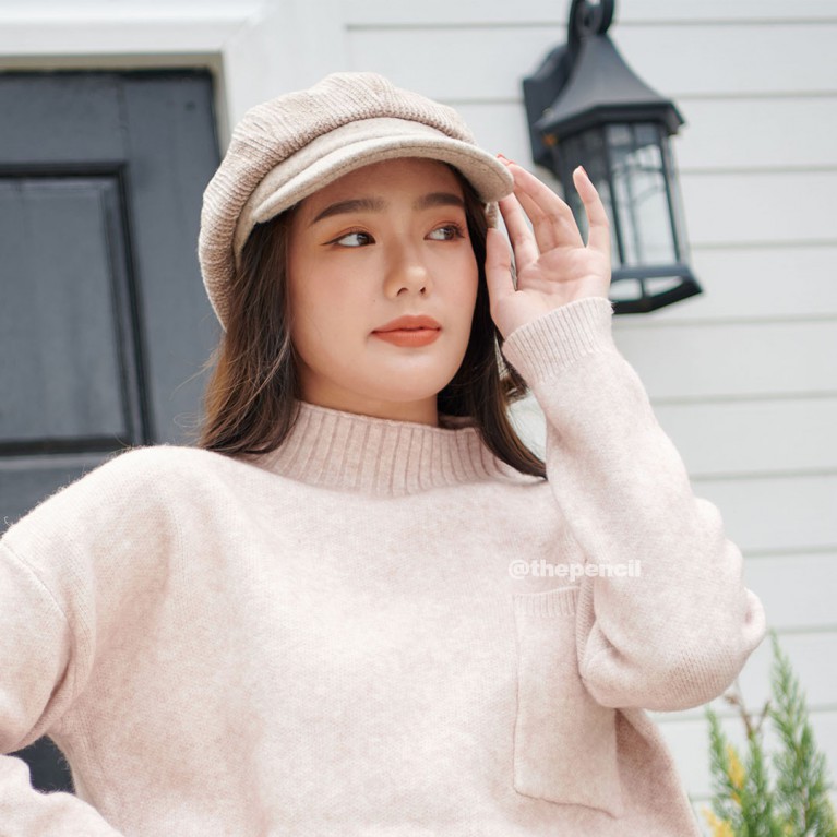 Velvet Newsboy hat