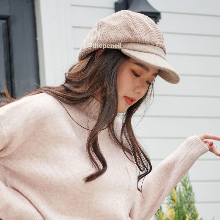Velvet Newsboy hat