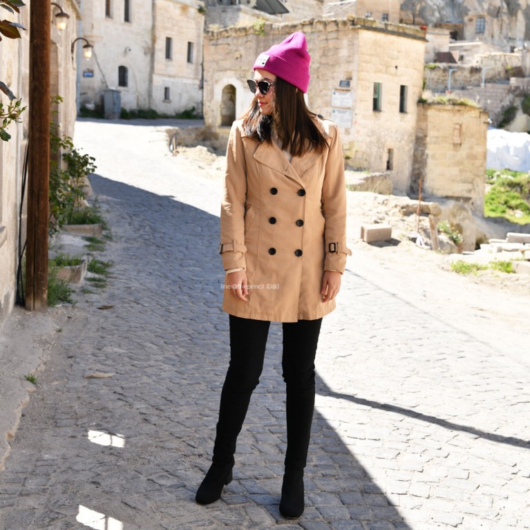Classic trench coat (น้ำตาล/ดำ)