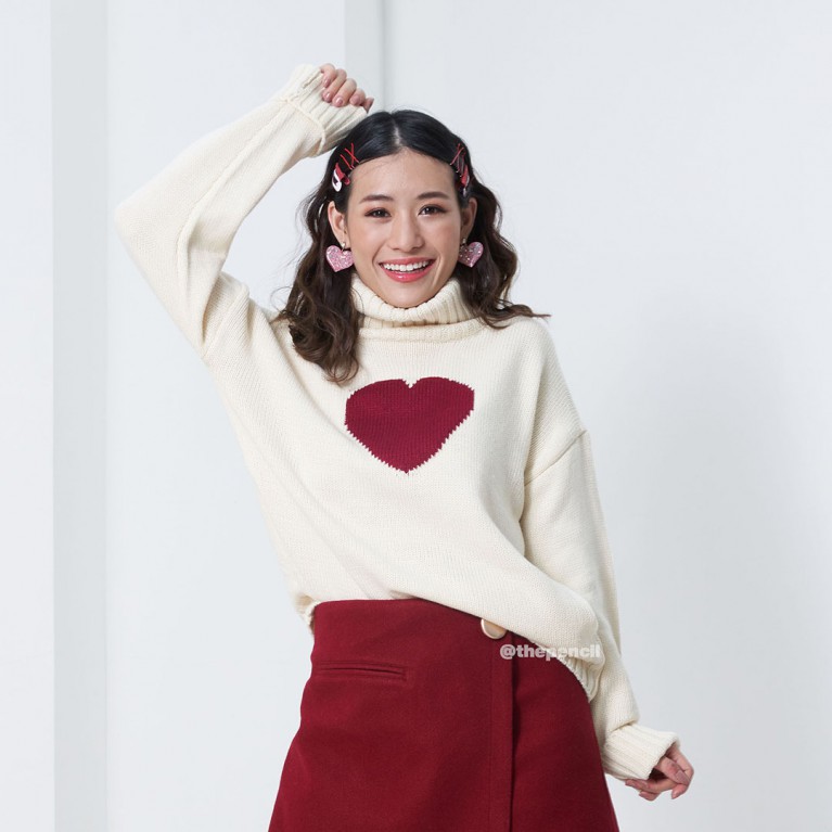 One heart sweater