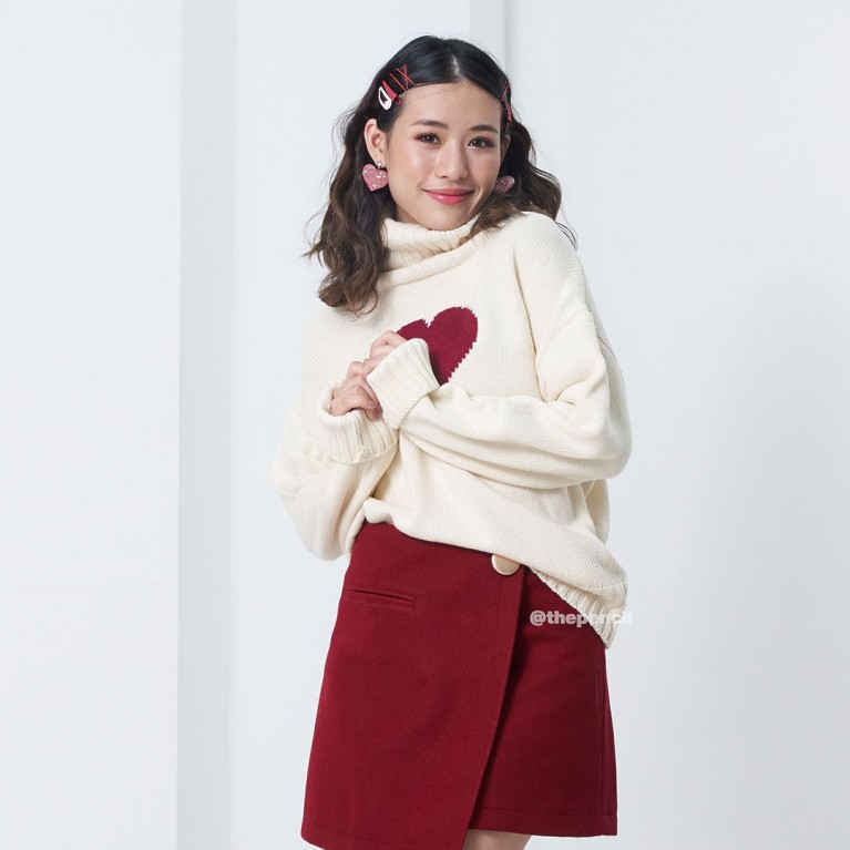 One heart sweater