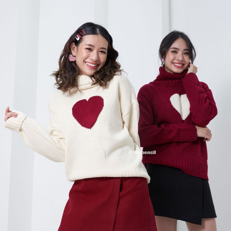 One heart sweater