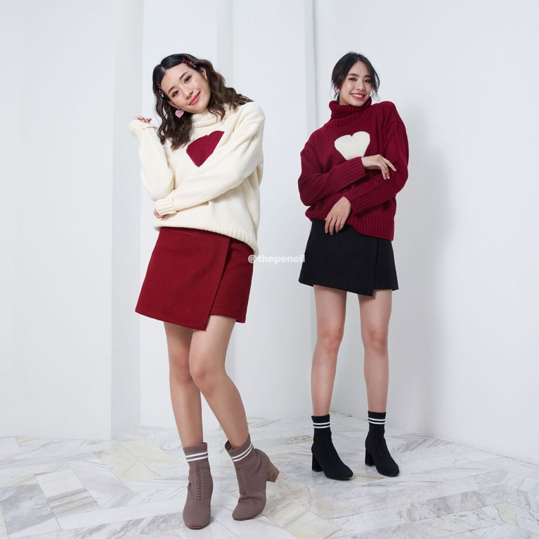 One heart sweater