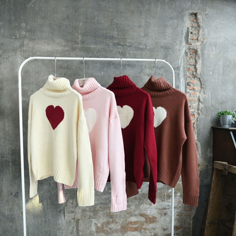 One heart sweater