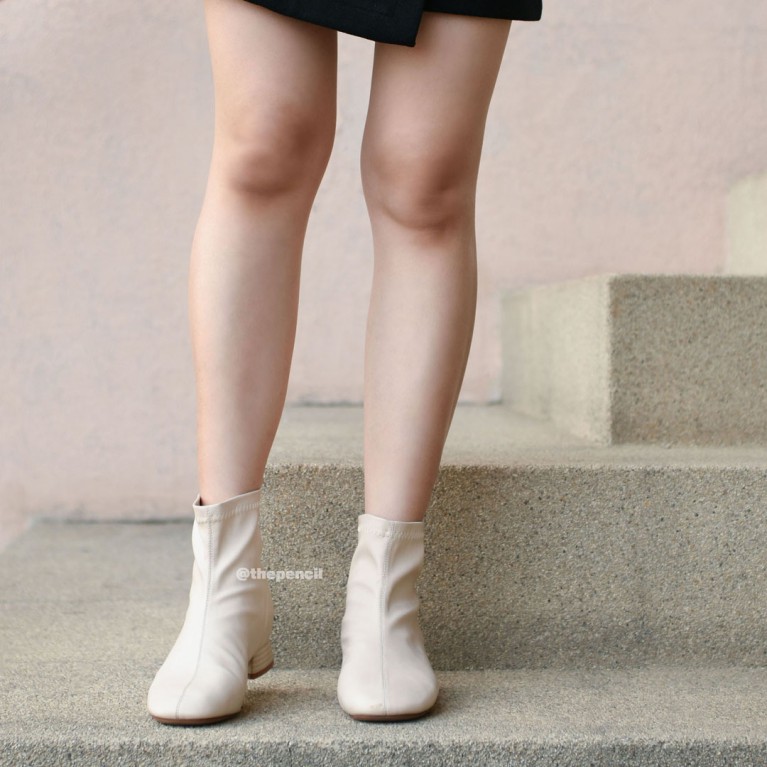 Soft cream boots
