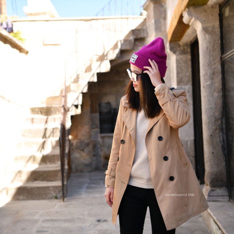 Classic trench coat (น้ำตาล/ดำ)
