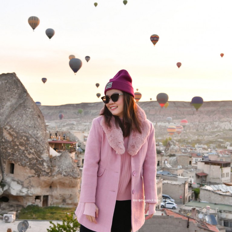 Fur collar wool coat (น้ำตาล/ดำ/เทา/ชมพู)