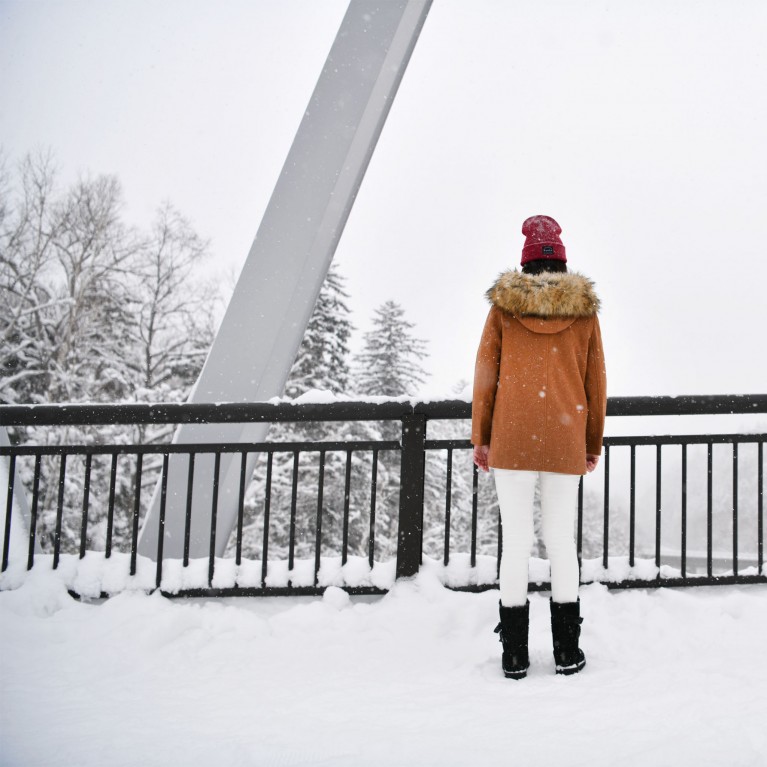 Downtown fur wool coat  (ดำ/น้ำตาล/เทา)