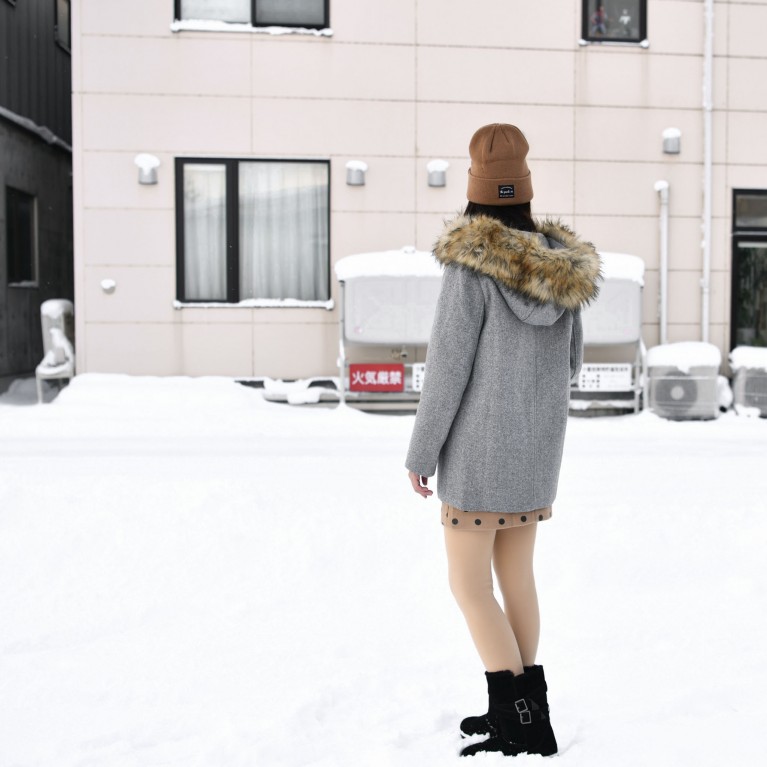 Downtown fur wool coat  (ดำ/น้ำตาล/เทา)