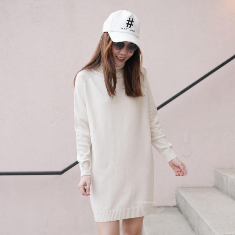 Turtleneck knit dress (7 สี ให้เลือก)