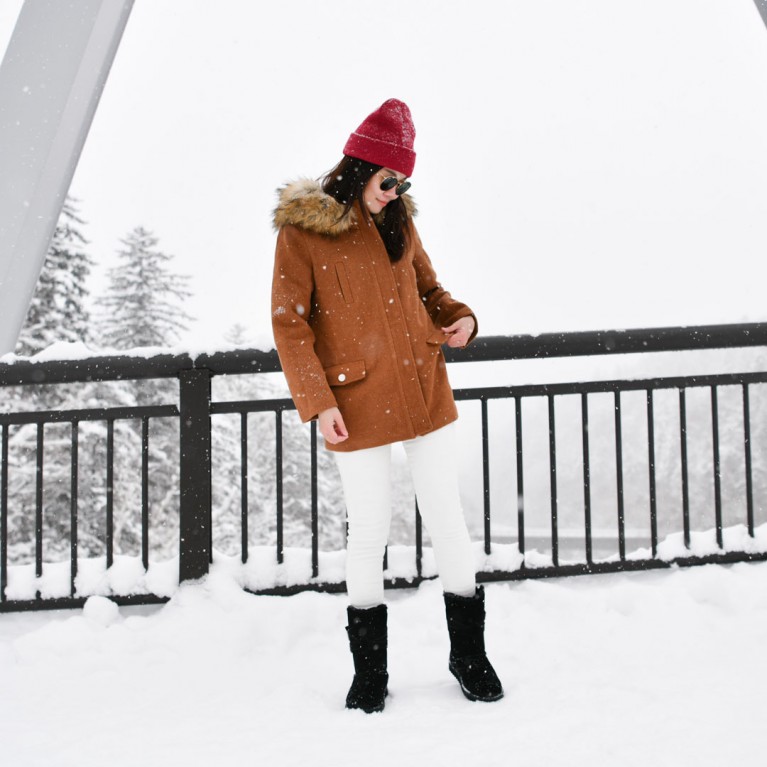 Downtown fur wool coat  (ดำ/น้ำตาล/เทา)