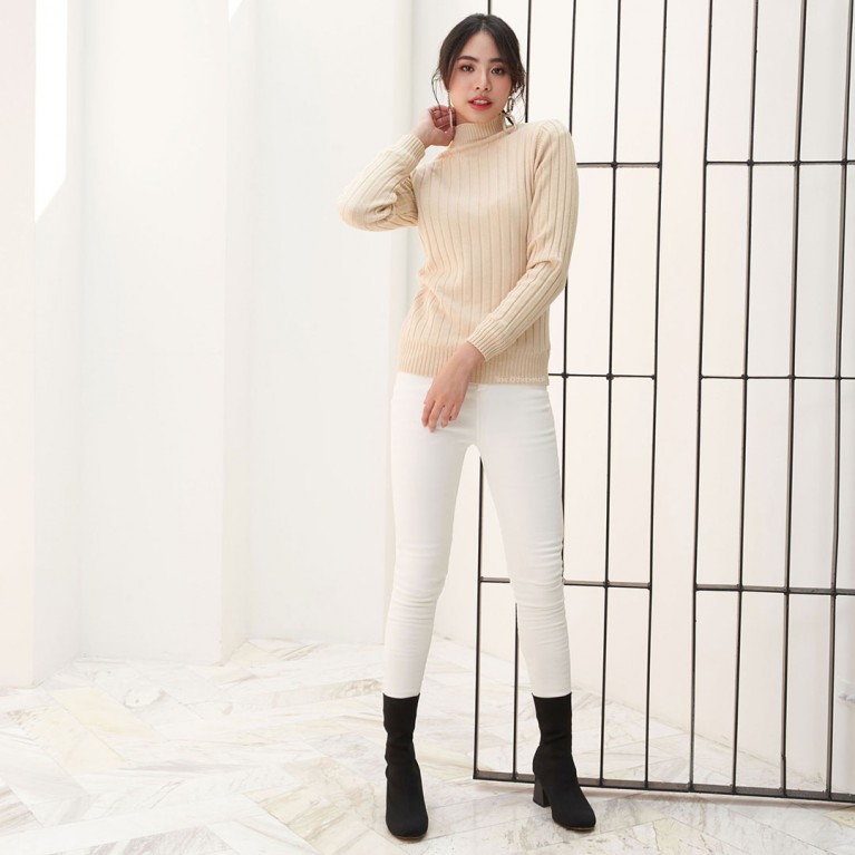 Striped super warm sweater (มี 7 สีให้เลือก)