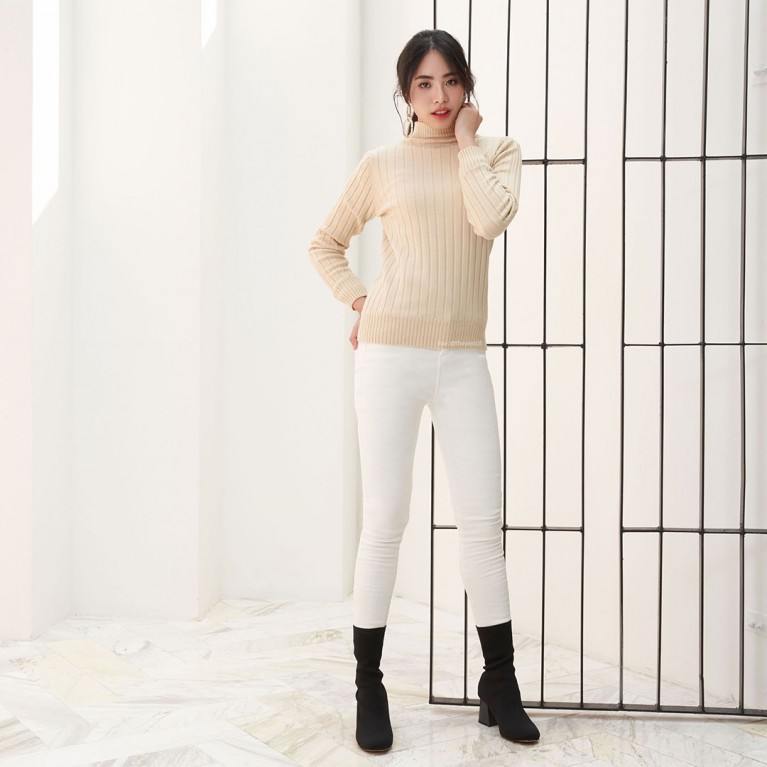 Striped super warm sweater (มี 7 สีให้เลือก)