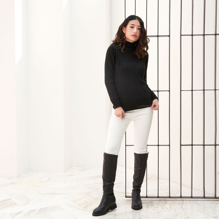 Striped super warm sweater (มี 7 สีให้เลือก)