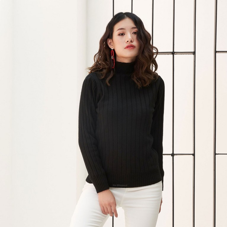 Striped super warm sweater (มี 7 สีให้เลือก)