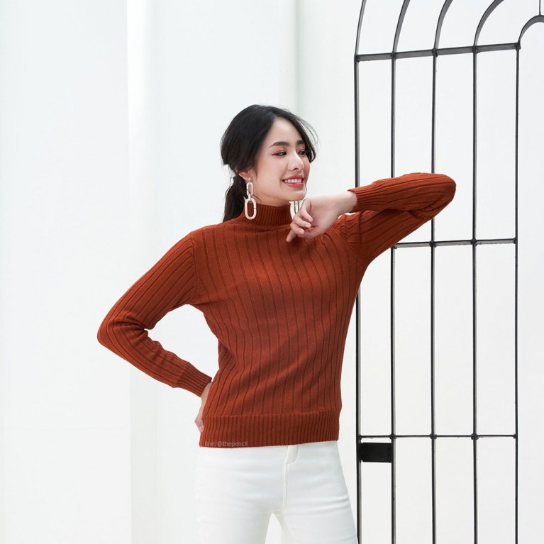 Striped super warm sweater (มี 7 สีให้เลือก)