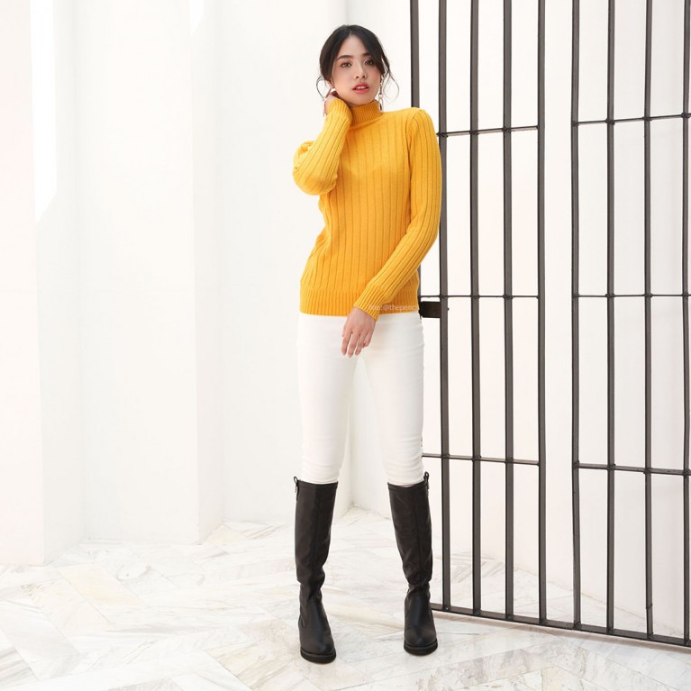 Striped super warm sweater (มี 7 สีให้เลือก)