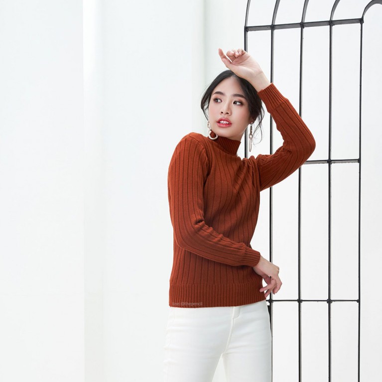 Striped super warm sweater (มี 7 สีให้เลือก)